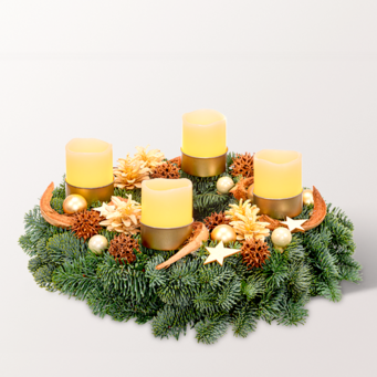 LED Wreath Shiny (Ø 30 cm) with 3 Ferrero Giotto