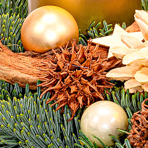 LED-Adventskranz Shiny (Ø 30 cm) mit Ferrero Giotto 3er