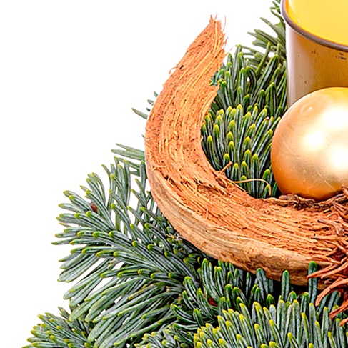 LED-Adventskranz Shiny (Ø 30 cm) mit Ferrero Giotto 3er