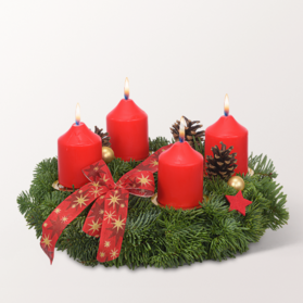 Adventskranz Klassischer Advent (Ø 30 cm)