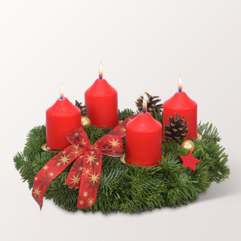 Adventskranz Klassischer Advent (Ø 30 cm)
