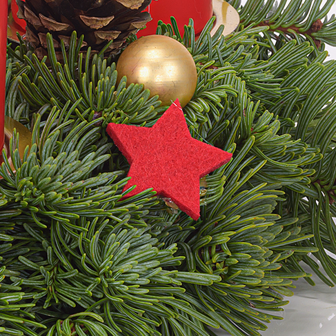 Adventskranz Klassischer Advent (Ø 30 cm) mit Ferrero Giotto 3er