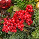 Adventskranz Bordeaux Glory (Ø 40 cm) mit 2 Ferrero Rocher