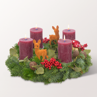 Adventskranz Winter Berry (Ø 30 cm)