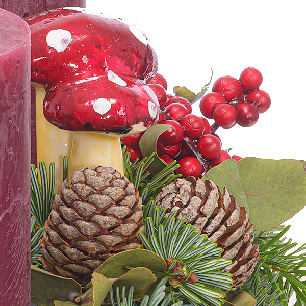 Wreath Winter Berry (Ø 30 cm) with 3 Ferrero Giotto