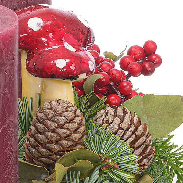 Wreath Winter Berry (Ø 30 cm) with 3 Ferrero Giotto