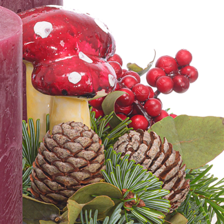 Adventskranz Winter Berry (Ø 30 cm) mit Ferrero Giotto 3er