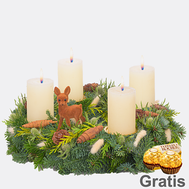 Adventskranz Fancy Christmas (Ø 30 cm) mit 2 Ferrero Rocher
