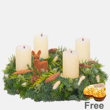 Wreath Fancy Christmas (Ø 30 cm) with 2 Ferrero Rocher