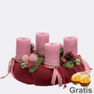 Adventskranz Magische Adventszeit (Ø 30 cm) mit 2 Ferrero Rocher