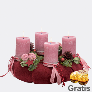Adventskranz Magische Adventszeit (Ø 30 cm) mit 2 Ferrero Rocher