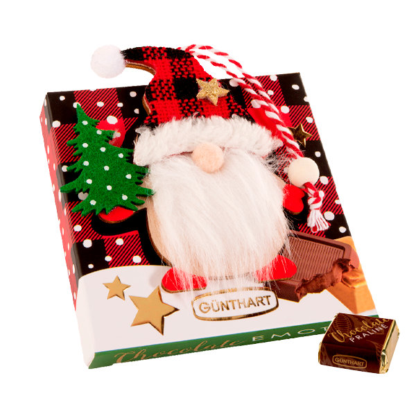 Pralinenpräsent Wichtel mit Anhänger (38 g)