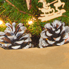 Weihnachtsbaum Wintertanz mit Lichterkette & mit 2 Ferrero Rocher