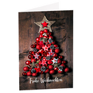 Motivkarte "Frohe Weihnachten" mit zusätzlichem Inneneindruck