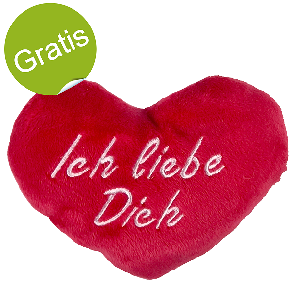 Plüsch Herz "Ich liebe Dich" (14 cm)