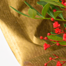 Blumenstrauß Goldglöckchen mit Vase