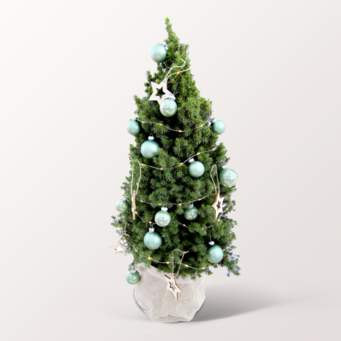 Weihnachtsbaum Waldmärchen mit Lichterkette