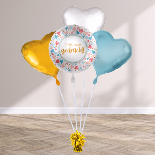 Heliumballon-Geschenk „Fühl dich gedrückt“
