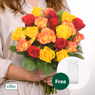 Bunch of 40 Roses Indian Summer