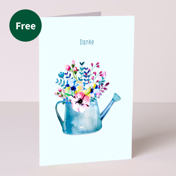 Greeting card „Danke“