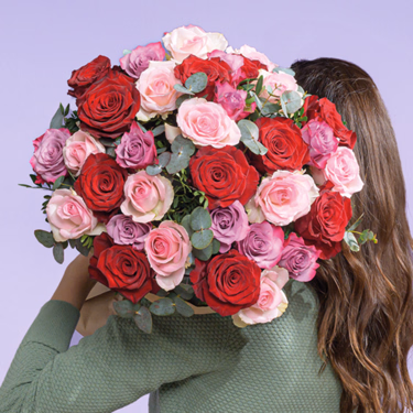 Premium Bouquet Lieblingsmensch with Premium Vase & 3 Ferrero Giotto