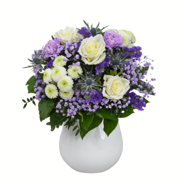 Sympathy Bouquet Anteilnahme with vase
