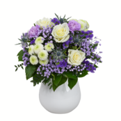 Sympathy Bouquet Anteilnahme with vase