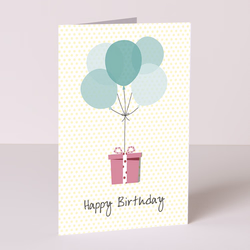 Motivkarte „Happy Birthday“