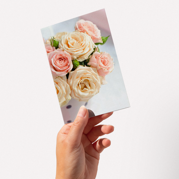 Motivkarte mit Rosen