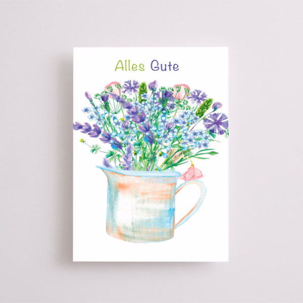 Greeting Card „Alles Gute“
