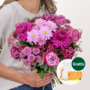 Blumenstrauß Herbstbote mit Vase & Teaballs & Ferrero Giotto 3er