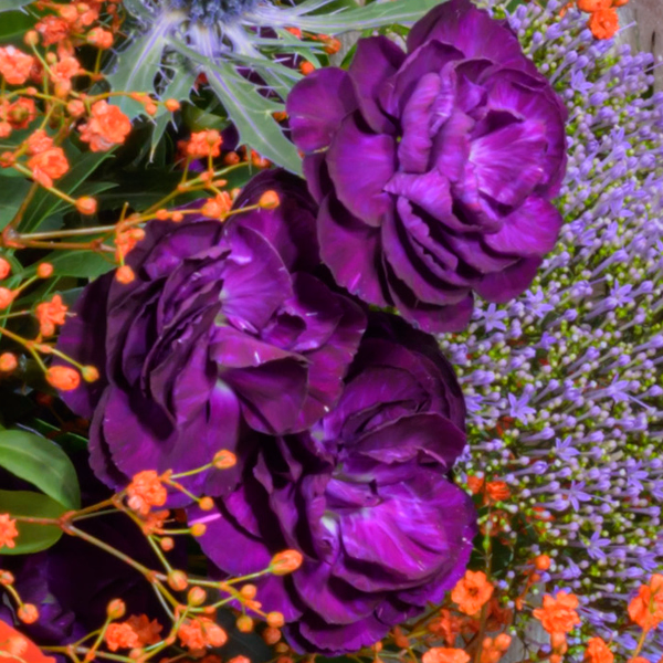 Flower Bouquet Lebenslust with Halloren Balls & vase