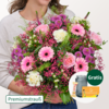 Premiumstrauß Herbstkind mit Premiumvase & Teaballs & Ferrero Giotto 3er