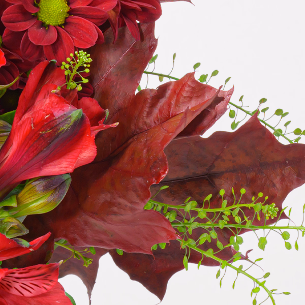 Blumenmix Herbstfreude mit Halloren Kugeln
