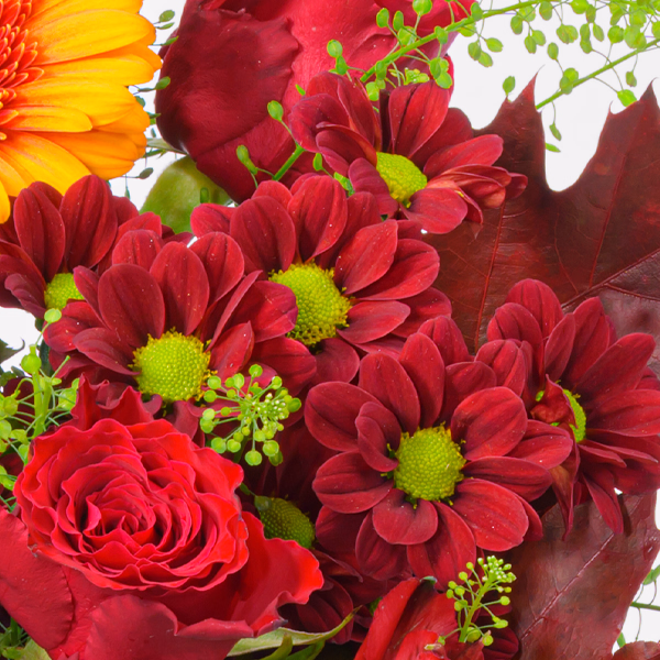 Blumenmix Herbstfreude mit Halloren Kugeln