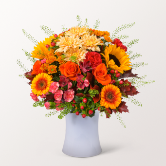 Blumenmix Indian Summer mit Teaballs & Ferrero Giotto 3er