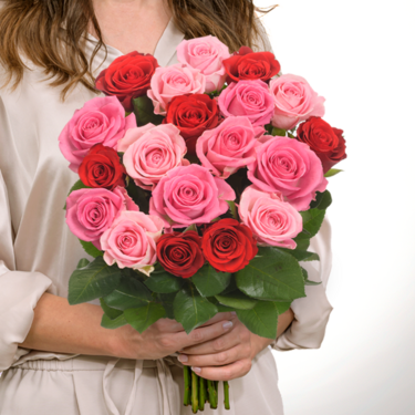 Bunch of 20 roses Rosenliebe with vase