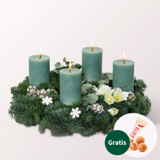Adventskranz Fancy Christmas (Ø 35 cm) mit Ferrero Giotto 3er