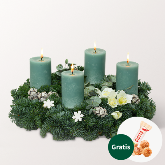 Adventskranz Fancy Christmas (Ø 35 cm) mit Ferrero Giotto 3er