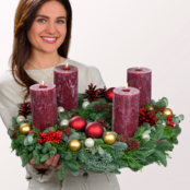 Adventskranz Adventabend (Ø 55 cm) mit Ferrero Giotto 3er