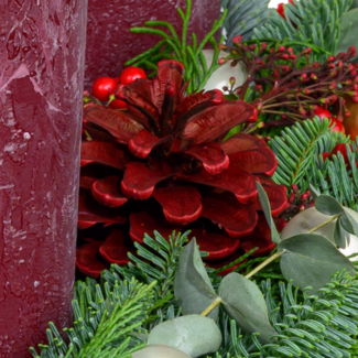 Adventskranz Adventabend (Ø 55 cm) mit Ferrero Giotto 3er