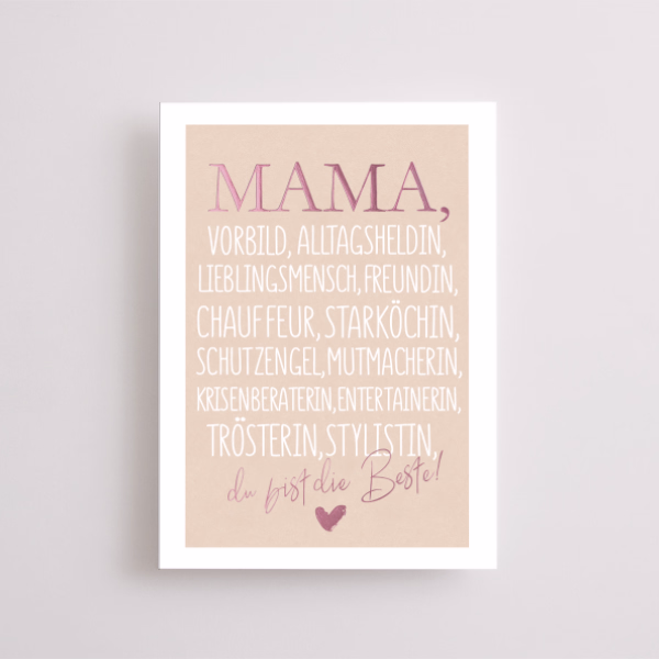 Motivkarte „Mama“