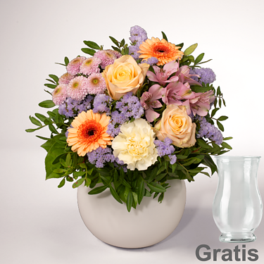 Blumenstrauß Blütenschönheit mit Vase