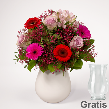 Blumenstrauß Lovely mit Vase