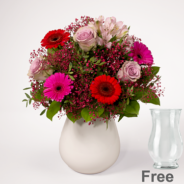 Flower Bouquet Lovely with vase