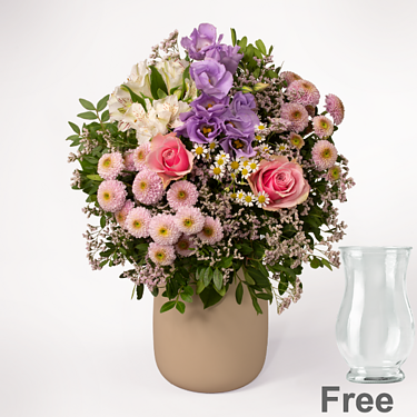 Flower Bouquet Zauberhaft with vase