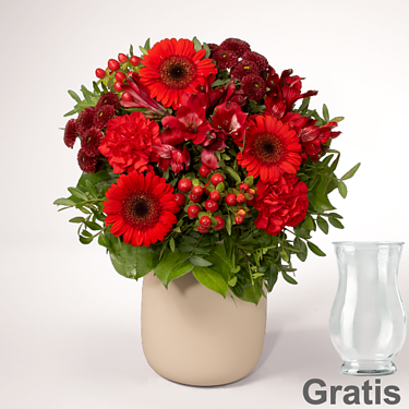 Blumenstrauß Fabelhaft mit Vase
