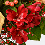 Blumenstrauß Glücksgefühl mit Vase & 2 Ferrero Rocher