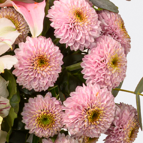 Premium Bouquet Ich danke Dir mit Premium Vase & 3 Ferrero Giotto