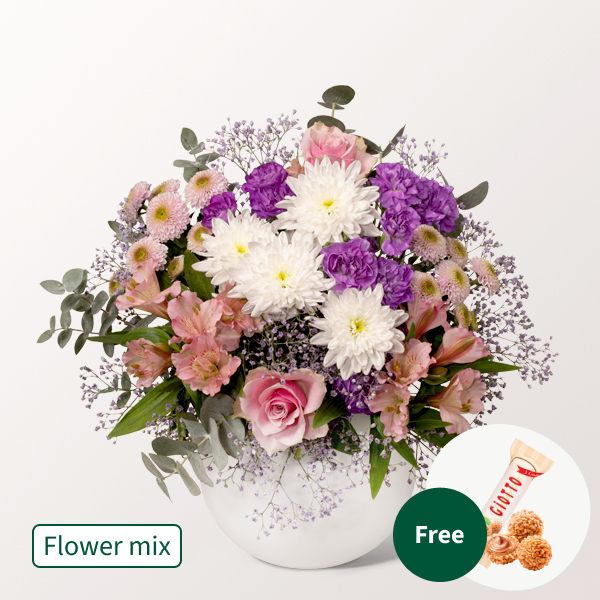 Flower Mix Inspiration with 3 Ferrero Giotto